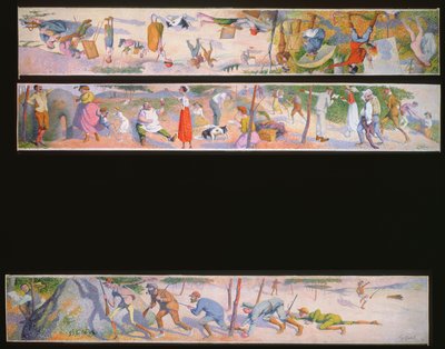 Three humorous scenes by Eugene Cadel